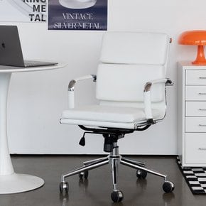 CUBE 미드백 미드센추리 회의실 책상 사무용 컴퓨터 의자