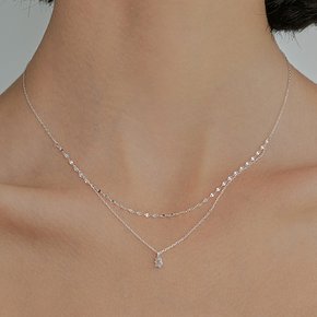 [로즈하, 트와이스 사나,진지희 착용] brilliant layered necklace