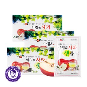 [경상북도]김재식 아침&사과즙 100ml 90팩 (30팩x3box)