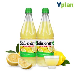 솔리몬 스퀴즈드 레몬즙 2병 1.98L 레몬 물 원액 차
