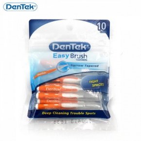 덴텍 실용적인 Easy 치간칫솔 10개입 구강용품 구강청결 칫솔 입냄새 치실 가글