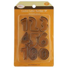 [BF12] 구떼 쿠키커터 숫자9P (2597) 쿠키틀 모양틀 홈베이킹