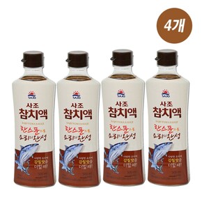 사조대림 감칠맛 찌개육수 천연조미료 참치액 500ml 4개