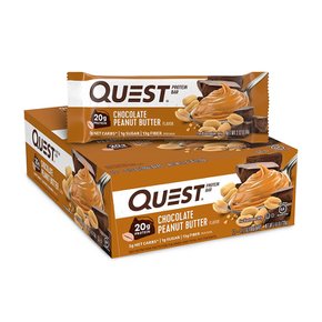 quest퀘스트  뉴트리션  초콜릿  피넛  버터  프로틴  바  60g  x  12개입