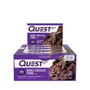 Quest®퀘스트® 퀘스트 바  더블 초콜릿 청크 (12바)