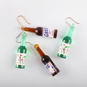 소주 & 맥주 인싸 귀걸이 [참이슬 카스 술자리인싸템 웃긴 쓸데없는선물 특이한 인싸패션 선물