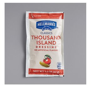 [해외직구]헬만스 사우전드 아일랜드 드레싱 패킷 43g 102팩 Hellmanns Thousand Island Dressing Packet 1.5oz