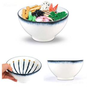 도자기 편리한 일식 라멘 우동 카레 덮밥 그릇 국수 쌀국수 라면 면기 면그릇 용량 약 700ml 13호