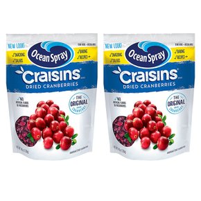 [해외직구]Ocean Spray Craisins Dried Cranberries 오션 스프레이 크레이신 드라이드 크랜베리 48oz(1.3kg) 2팩