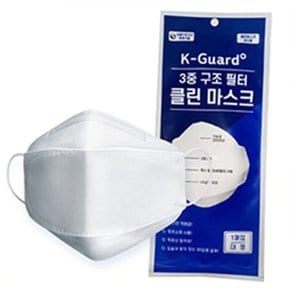 K-Guard 3중 구조 필터 클린 마스크 (W66E18B)