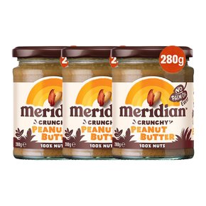 Meridian 메르디안 크런치 피넛 버터 크림 280g 3개