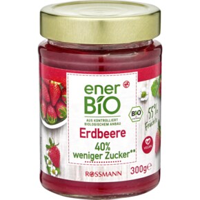 독일 로스만 enerBiO 에너바이오 40% 슈가 딸기쨈 300g (병)