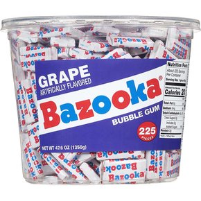 Bazooka 바주카 버블검 포도맛 225개