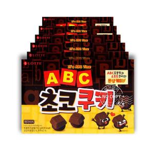 ABC초코쿠키152g 6입 어린이 간식 사무실 과자 초콜릿