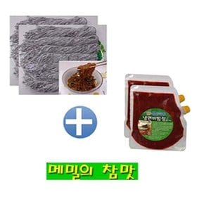 봉평 생메밀 칼국수 비빔면 세트(메밀칼국수2.8kg+비빔장1kg)