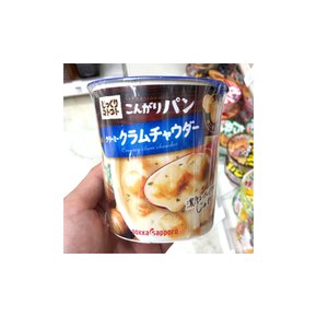 포카삿포로 지쿠리고토고토 콘가리빵 크림 조개 컵스프 27g