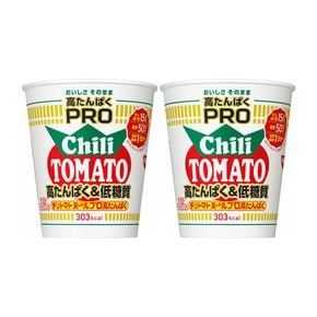 닛신 컵누들 PRO 고단백 저당질 칠리토마토맛 컵라면 79g x2개묶음