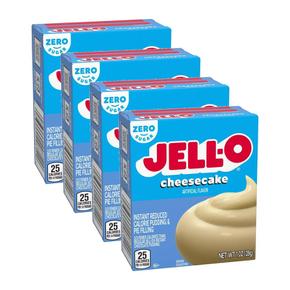미국직구 Jell-O 젤오 치즈케이크 인스턴트 푸딩 앤 파이 필링 제로슈가 28g 4팩