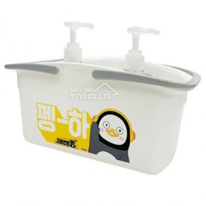 목욕바구니소 목욕용품 욕실바구니 펭수 X ( 2매입 )