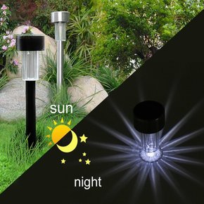 LED 태양열 스텐레스 정원등 / 야외등 조명 잔디등 미니등 무드등 캠핑램프 LED등 전기료걱정X