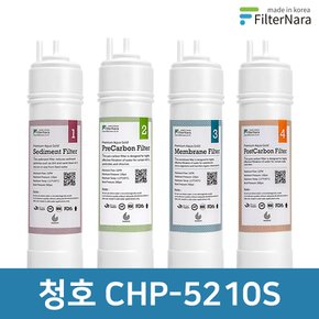 청호나이스 CHP-5210S 고품질 정수기 필터 호환 1년 세트