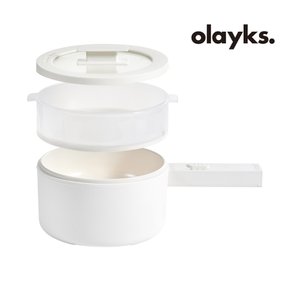 OLAYKS 올레이스멀티쿠커 다용도 전기냄비 찜기겸용 라면포트 1.5L OLK-01-01