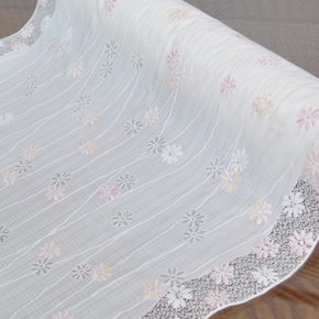 인도네시아 스타일 방수코팅 레이스 러너 식탁보 LC-001 꽃무늬