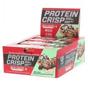 [해외직구]비에스엔 프로틴 크립스바 민트 초콜릿칩 57g 12입/ BSN Protein Bar Crisp Mint Chocolate Chip 2oz