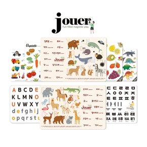 쥬에 시그니쳐 세트 / 유아 아기 한글 동물 자석 놀이 퍼즐 교구 퍼즐