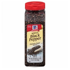 [해외직구]McCormick Whole Black Pepper 맥코믹 홀 블랙 페퍼 17.5oz(496g)