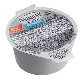 [해외직구]필라델피아 저지방 크림치즈 스프레드 컵 28g 100팩 Philadelphia Reduced Fat Cream Cheese Spread Portion Cup 1oz