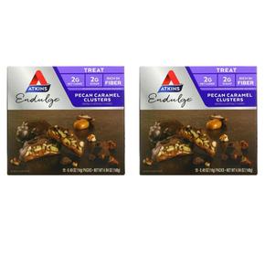 [해외직구] Atkins 앳킨스 피캇 카라멜 크러스터 초콜릿 14g 10입 2팩