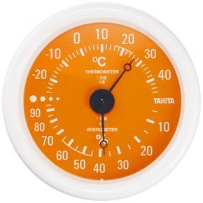 타니타 온습도계 온도 습도 아날로그 오렌지 TT-515 OR 벽걸이