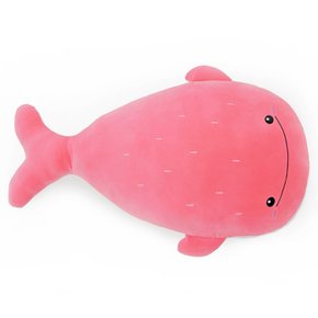 [말랑말랑 모찌 바디필로우] 대형 모찌쿠션 100cm 아기고래상어(핑크) 인형