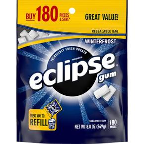미국직구 Eclipse 이클립스 무설탕 껌 윈터 포레스트맛 리필팩 180피스
