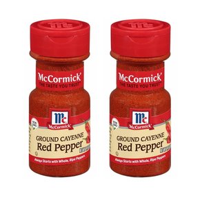 [해외직구]맥코믹 그라운드 카이엔 레드페퍼 49g 2팩 McCormick Pepper Red Cayenne Ground 1.75oz
