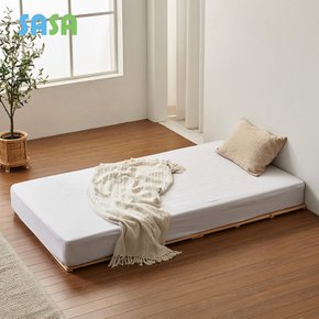 사사가구 피톤즈 삼나무 원목 저상형 깔판 접이식 슈퍼싱글 침대  + 본넬매트