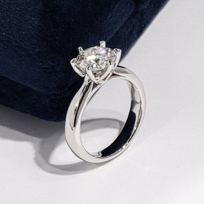 3캐럿 랩그로운 다이아몬드 반지 볼드 6프롱 기념일 선물 엄마 생일