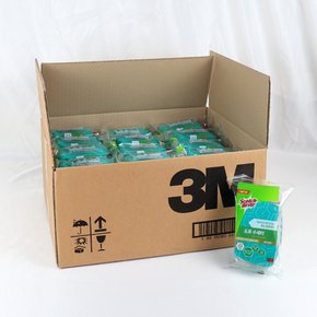 음식물이 끼지않는 강력 도트 수세미 2입 1박스 30개 / 박스 대용량