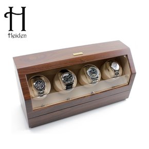 [Heiden] 하이덴 프리미어 쿼드 와치와인더 HD015-Walnut Wood 명품 시계보관함 4구