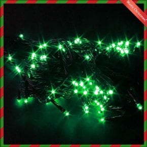 지네전구 100구 8m 녹색 검정선 크리스마스 전구 LED (WCCA439)