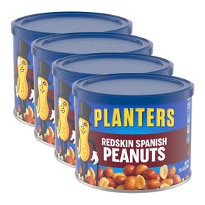 [해외직구] Planters 플랜터스 레드스킨 스패니쉬 피넛 견과류 354g 4팩 Redskin Spanish Peanuts 12.5 oz Canister