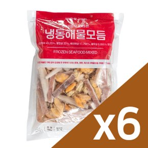 간편한 손질 해물모듬 700g x 4팩 (오징어/홍합/바지락/새우)