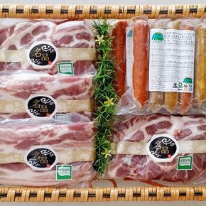 무항생제 한돈 돼지고기 선물세트 3호 2.7kg (부직포가방포함)