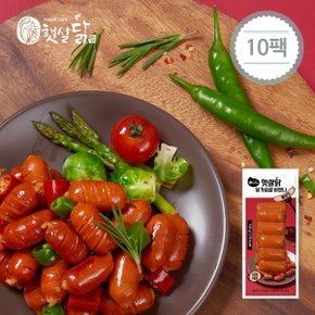 [햇살닭] 닭가슴살 비엔나 불닭맛 100g 10팩
