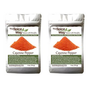 [해외직구]더 스파이스 웨이 카옌 페퍼 시즈닝 112g 2팩 The Spice Way Cayenne Ground Seasoning 4oz