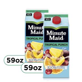 [해외직구] Minute Maid 미닛메이드 트로피칼 펀치 과일 주스 1.75L 2팩