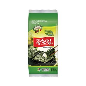 [광천김] 올리브유 녹차 재래도시락김 5g 72봉(1BOX)