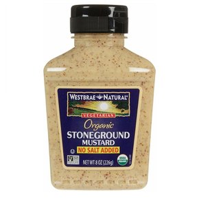 [해외직구]Westbrae Natural Stoneground Mustard 웨스트브레 네츄럴 스톤그라운드 머스타드 무염 226g