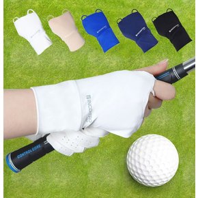 쿨 냉감 자외선차단 골프 손등 덮개형 토시 장갑 /오른손전용